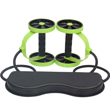 Roue abdominale 1,2kg tendeur multifonctionnel double roue abdominale ronde minceur du ventre perte bras renforcement des abdominaux